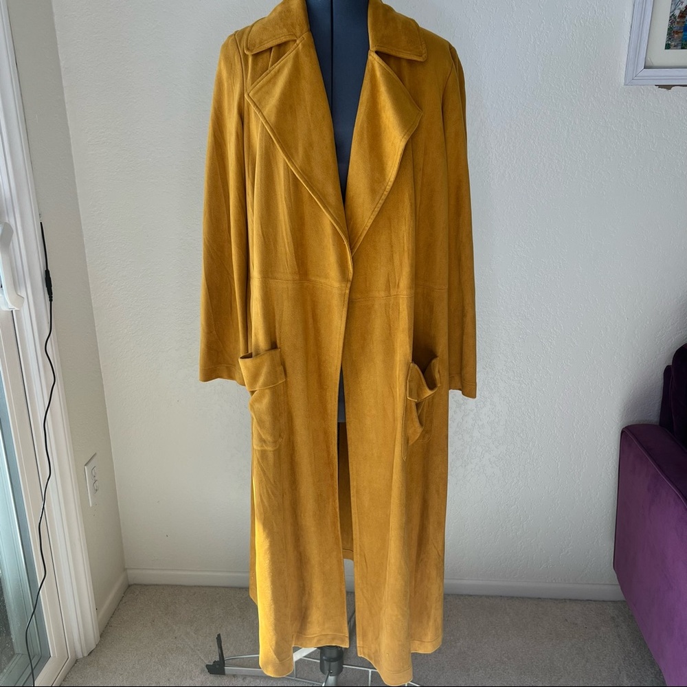 Yellow oversized coat